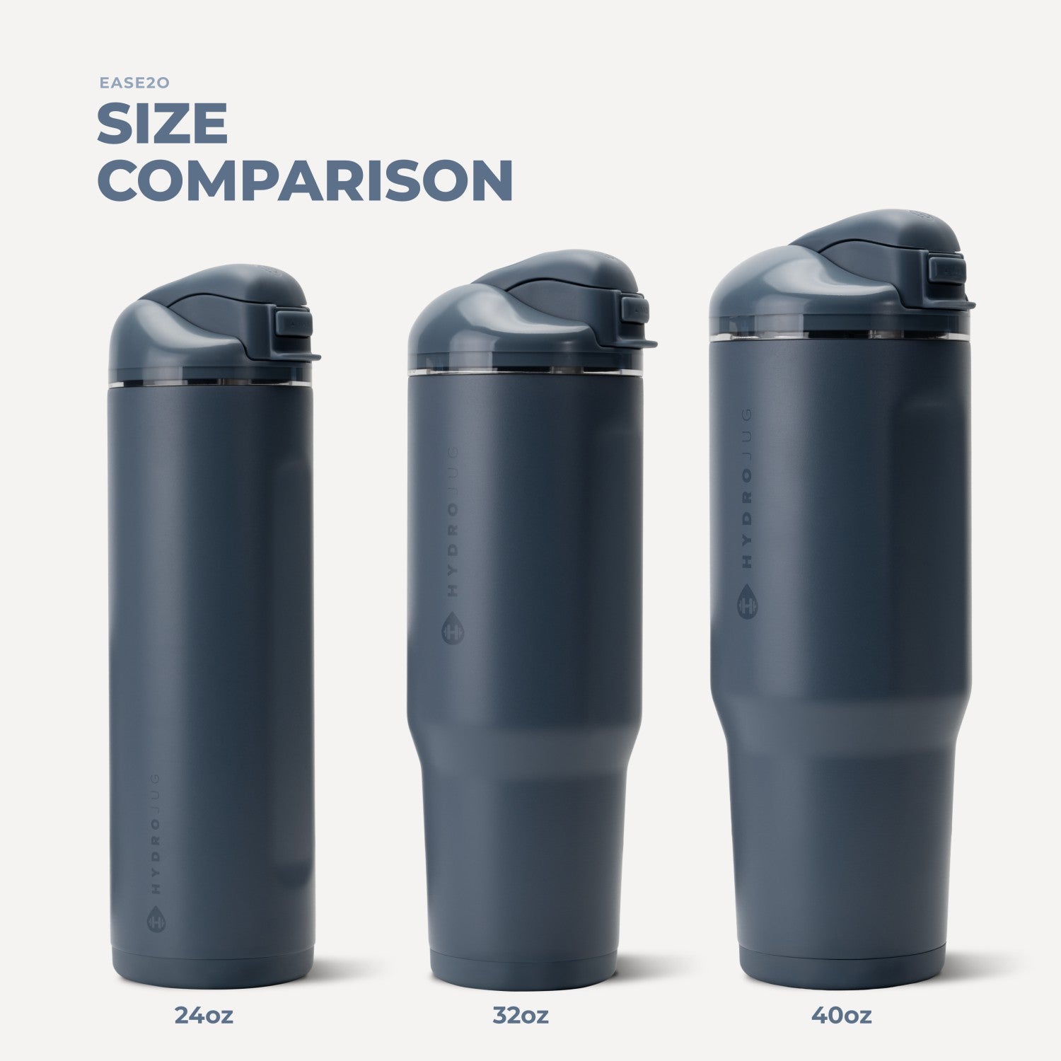 HydroJug | Ease2o 40oz - Dual-Function Water Bottle with Straw & Chug Spout – Cascade