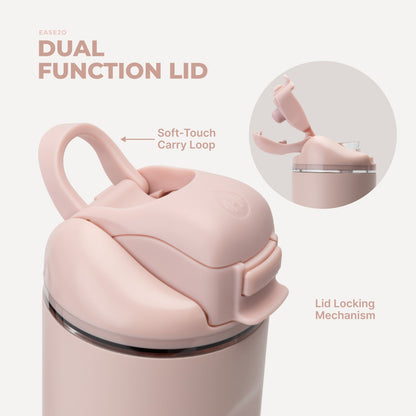 HydroJug | Ease2o 40oz - Dual-Function Water Bottle with Straw & Chug Spout – Dusty Rose