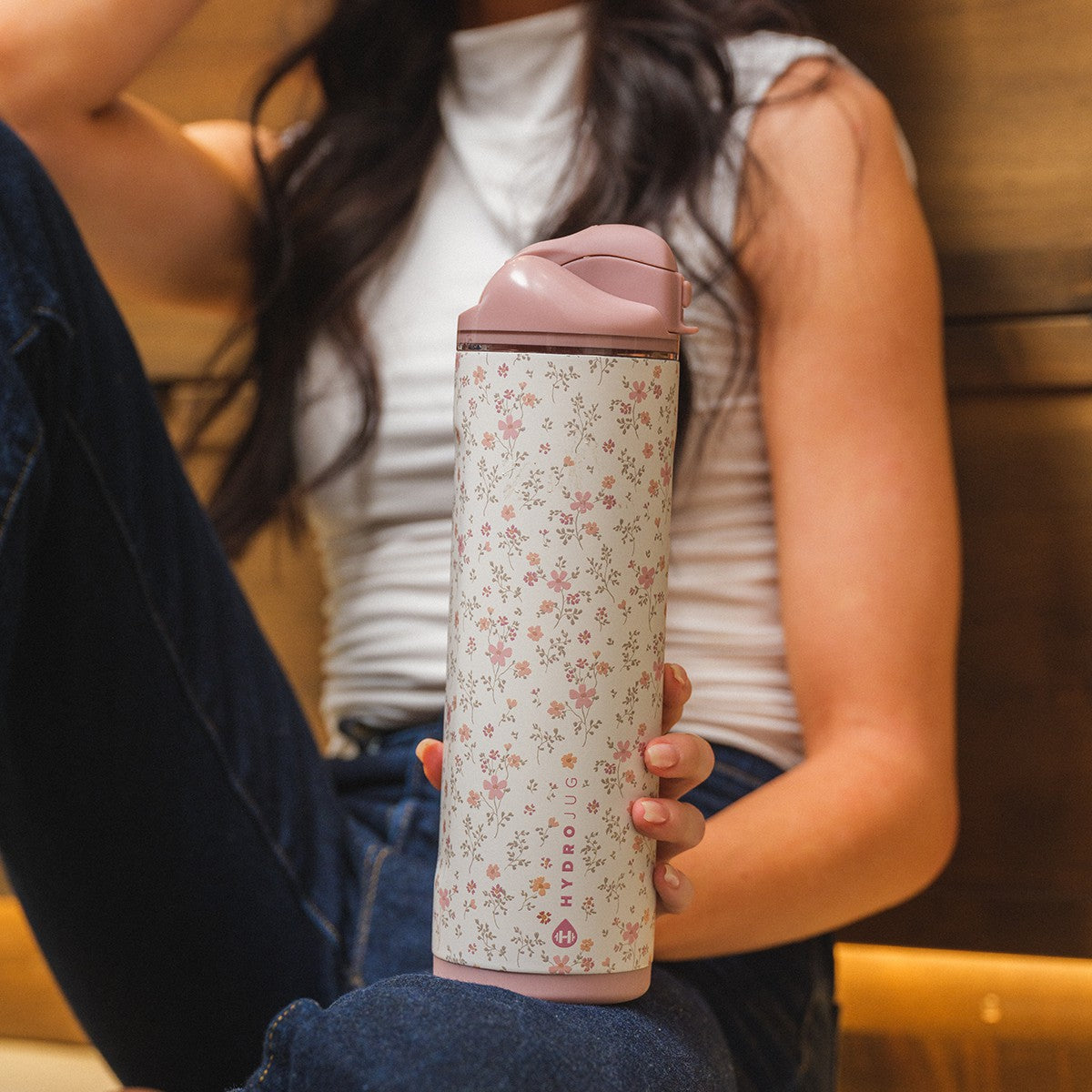 HydroJug | Ease2o 24oz - 2-in-1 Water Bottle with Soft Straw & Chug Spout – Magnolia