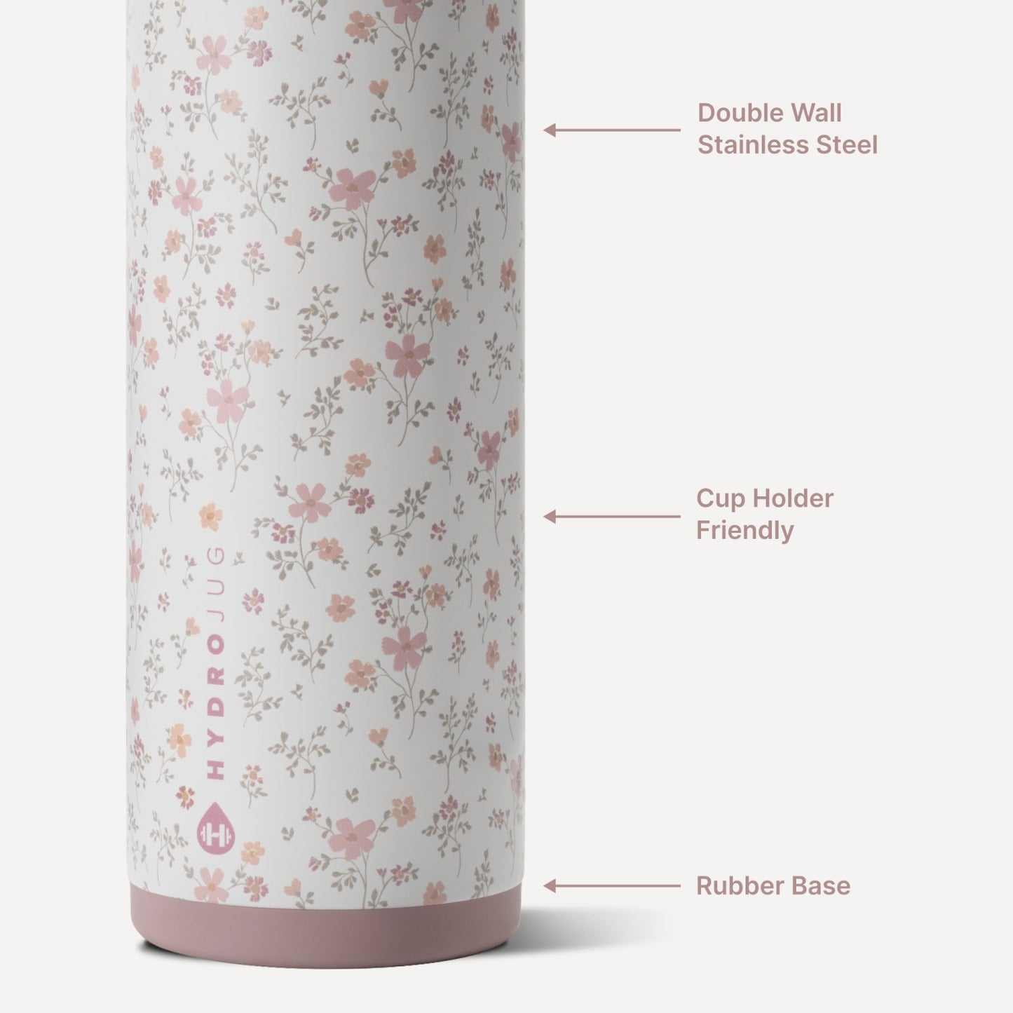 HydroJug | Ease2o 24oz - 2-in-1 Water Bottle with Soft Straw & Chug Spout – Magnolia