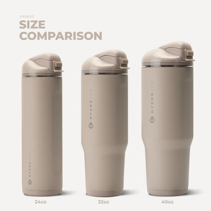 HydroJug | Ease2o 40oz - Dual-Function Water Bottle with Straw & Chug Spout – Dune