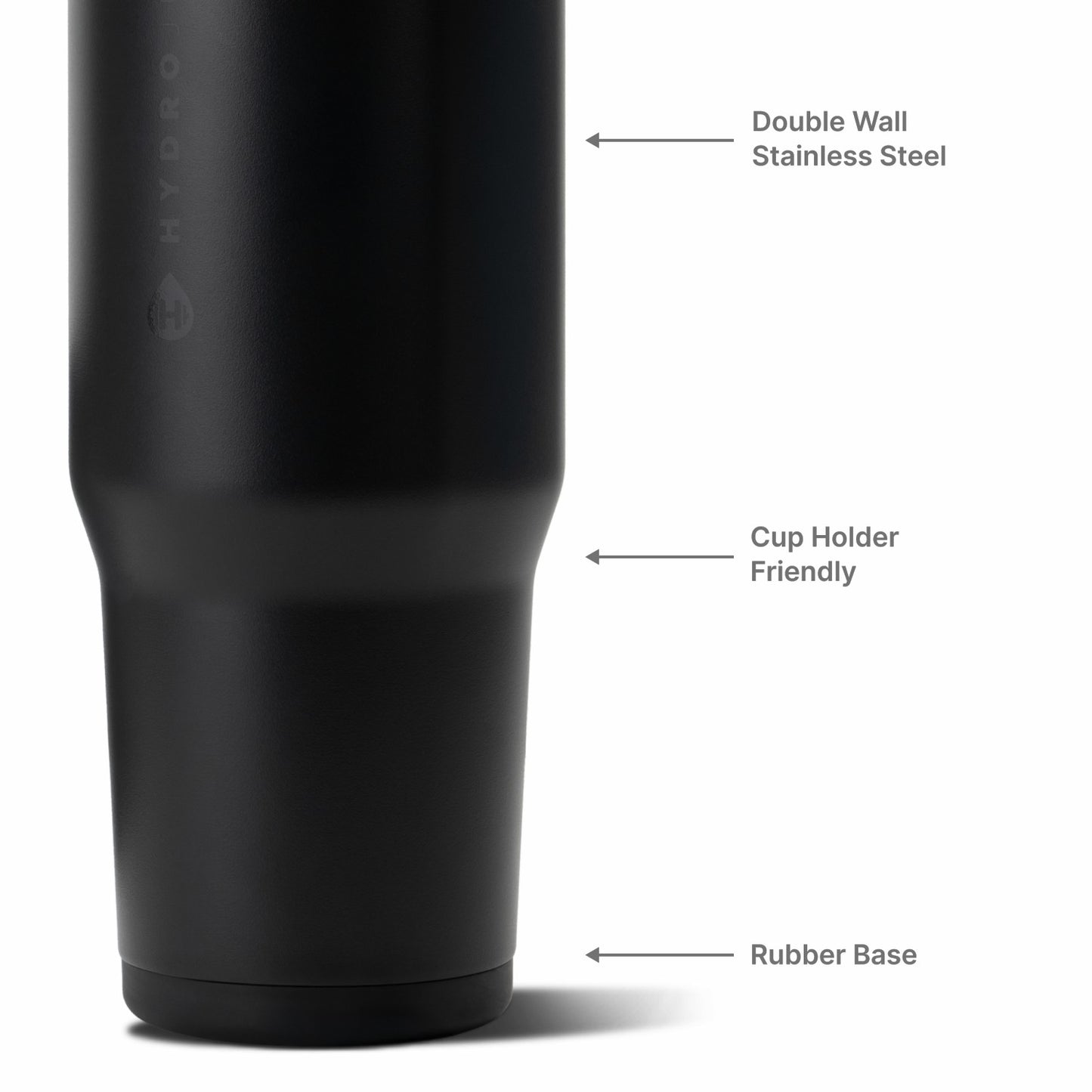 HydroJug | Ease2o 40oz - Dual-Function Water Bottle with Straw & Chug Spout – Black