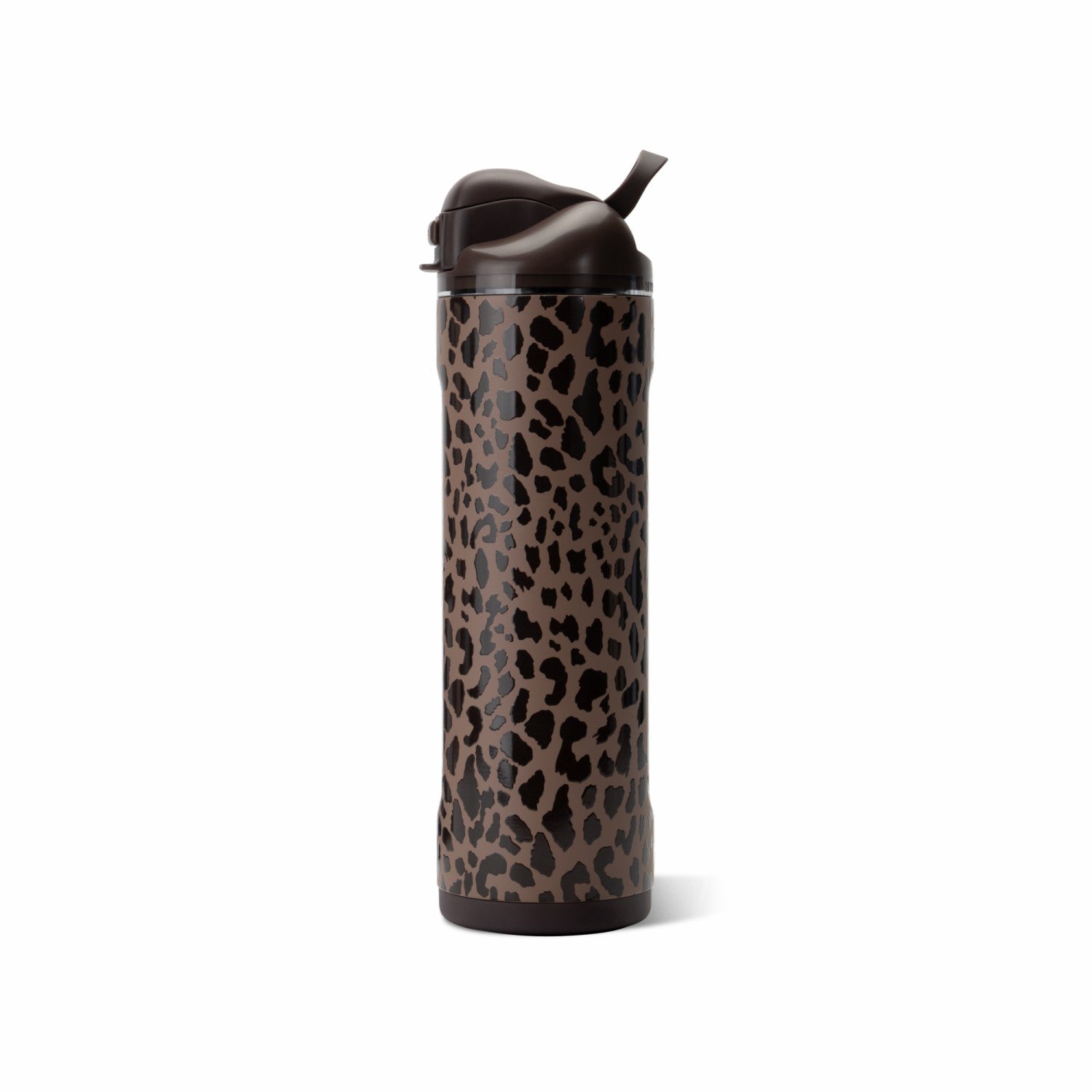 HydroJug | Ease2o 24oz - 2-in-1 Water Bottle with Soft Straw & Chug Spout – Brown Leopard
