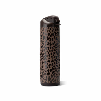 HydroJug | Ease2o 24oz - 2-in-1 Water Bottle with Soft Straw & Chug Spout – Brown Leopard