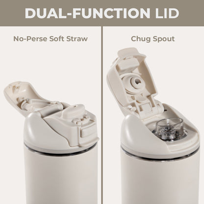 HydroJug | Ease2o 40oz - Dual-Function Water Bottle with Straw & Chug Spout – Linen