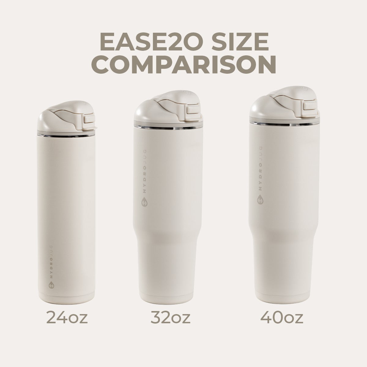 HydroJug | Ease2o 40oz - Dual-Function Water Bottle with Straw & Chug Spout – Linen