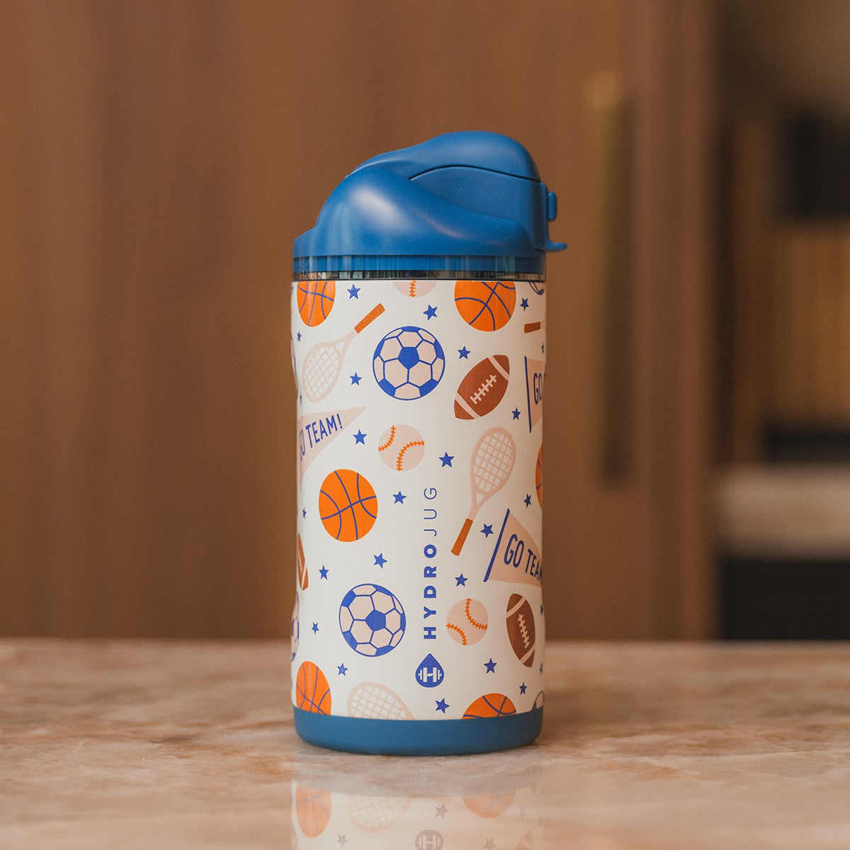 HydroJug | Ease2o 14oz - Leakproof 2-in-1 Kids Water Bottle with Straw & Chug Spout – All Stars