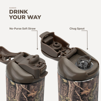 HydroJug | Ease2o 32oz - Compact Water Bottle with Straw & Chug Spout – Woodland