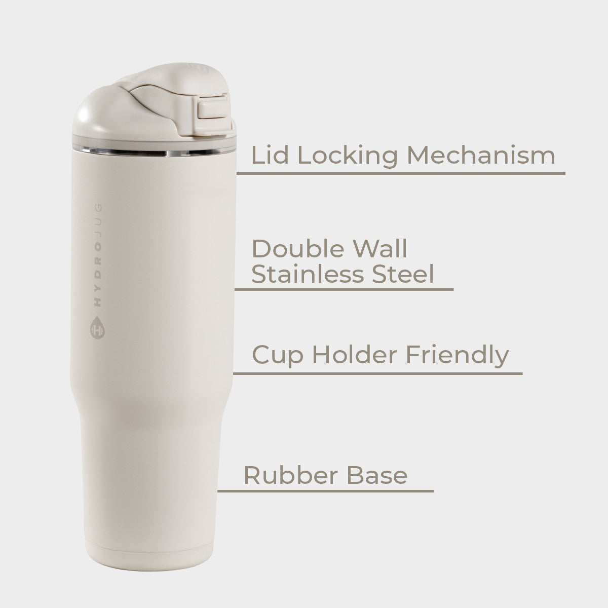 HydroJug | Ease2o 32oz - Compact Water Bottle with Straw & Chug Spout – Linen