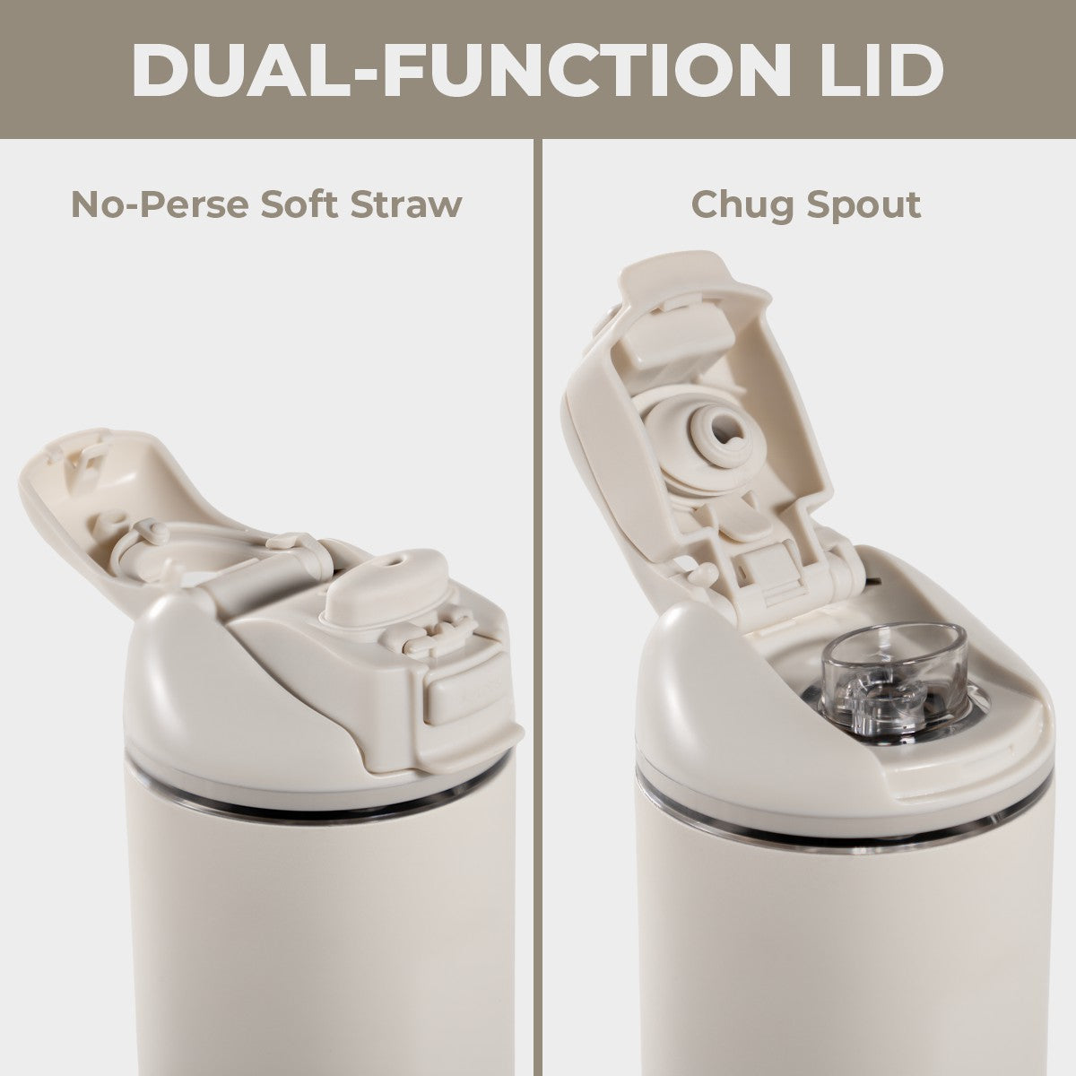 HydroJug | Ease2o 32oz - Compact Water Bottle with Straw & Chug Spout – Linen