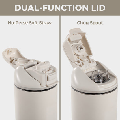 HydroJug | Ease2o 32oz - Compact Water Bottle with Straw & Chug Spout – Linen