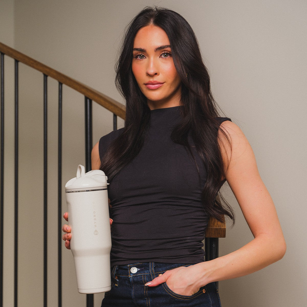 HydroJug | Ease2o 32oz - Compact Water Bottle with Straw & Chug Spout – Linen