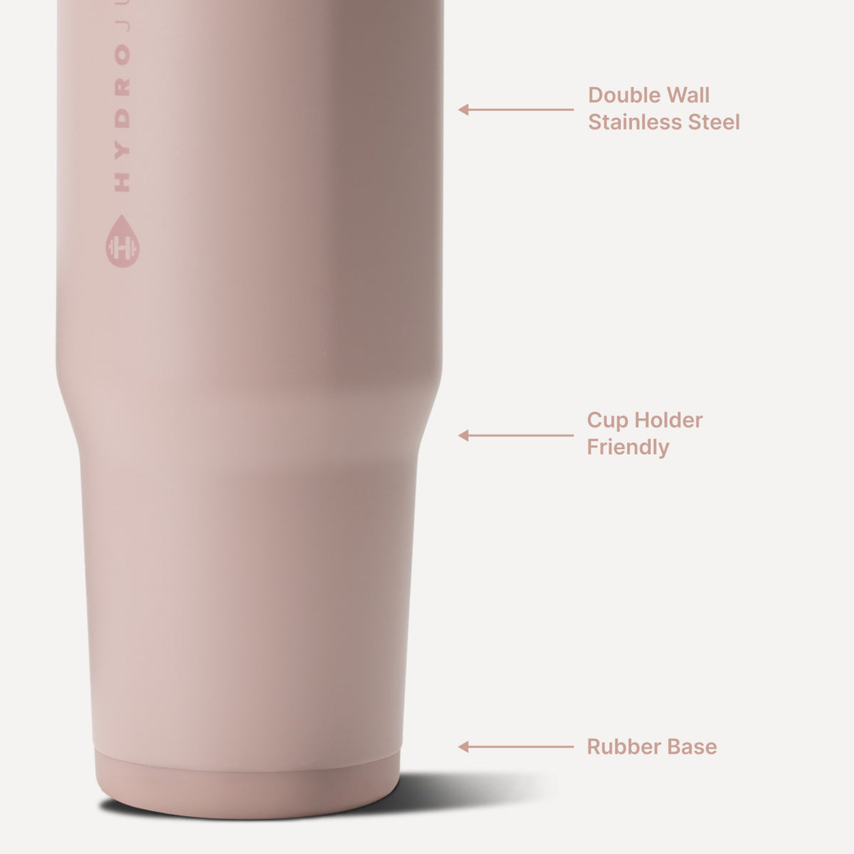 HydroJug | Ease2o 32oz - Compact Water Bottle with Straw & Chug Spout – Dusty Rose
