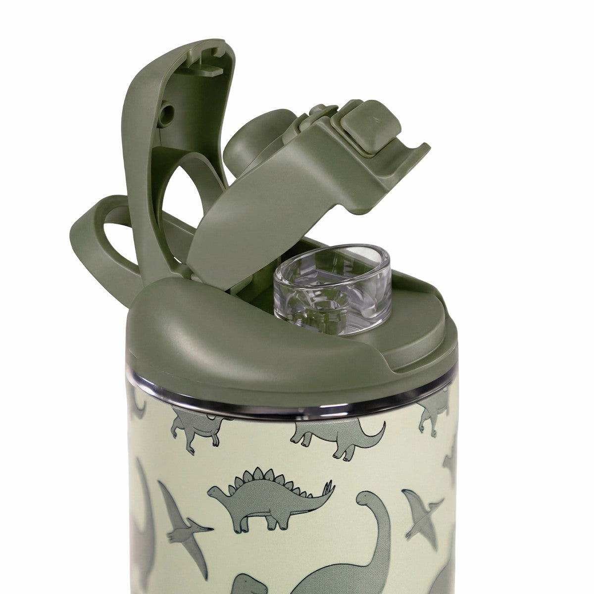 HydroJug | Ease2o 14oz - Leakproof 2-in-1 Kids Water Bottle with Straw & Chug Spout – Dinosaur