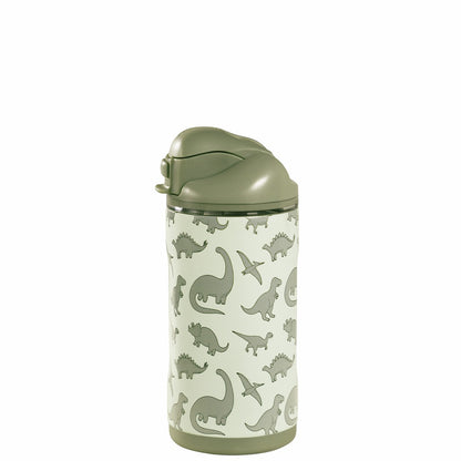 HydroJug | Ease2o 14oz - Leakproof 2-in-1 Kids Water Bottle with Straw & Chug Spout – Dinosaur