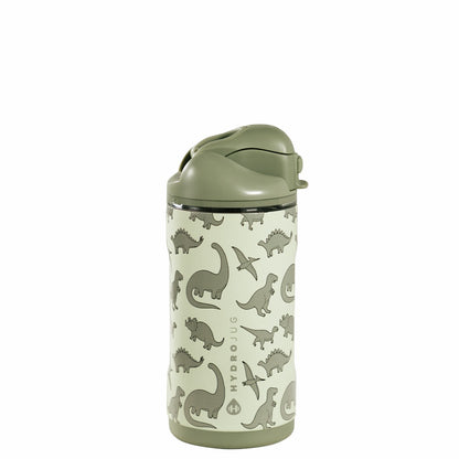 HydroJug | Ease2o 14oz - Leakproof 2-in-1 Kids Water Bottle with Straw & Chug Spout – Dinosaur