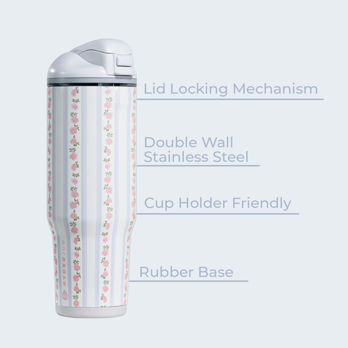 HydroJug | Ease2o 32oz - Compact Water Bottle with Straw & Chug Spout – Primrose