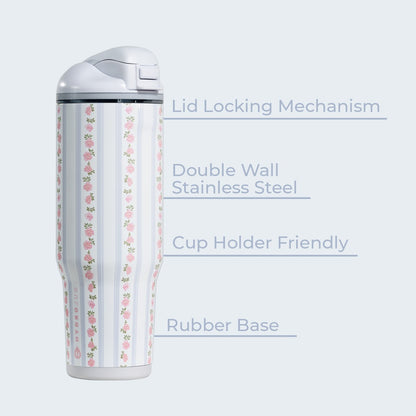 HydroJug | Ease2o 32oz - Compact Water Bottle with Straw & Chug Spout – Primrose