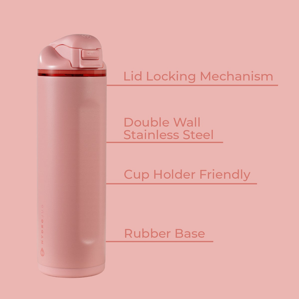 HydroJug | Ease2o 24oz - 2-in-1 Water Bottle with Soft Straw & Chug Spout – Tulip