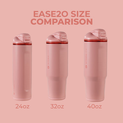 HydroJug | Ease2o 24oz - 2-in-1 Water Bottle with Soft Straw & Chug Spout – Tulip