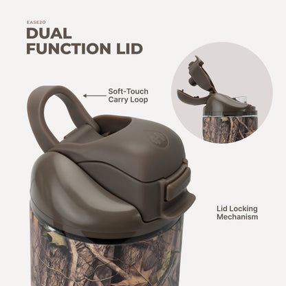 HydroJug | Ease2o 24oz - 2-in-1 Water Bottle with Soft Straw & Chug Spout – Woodland