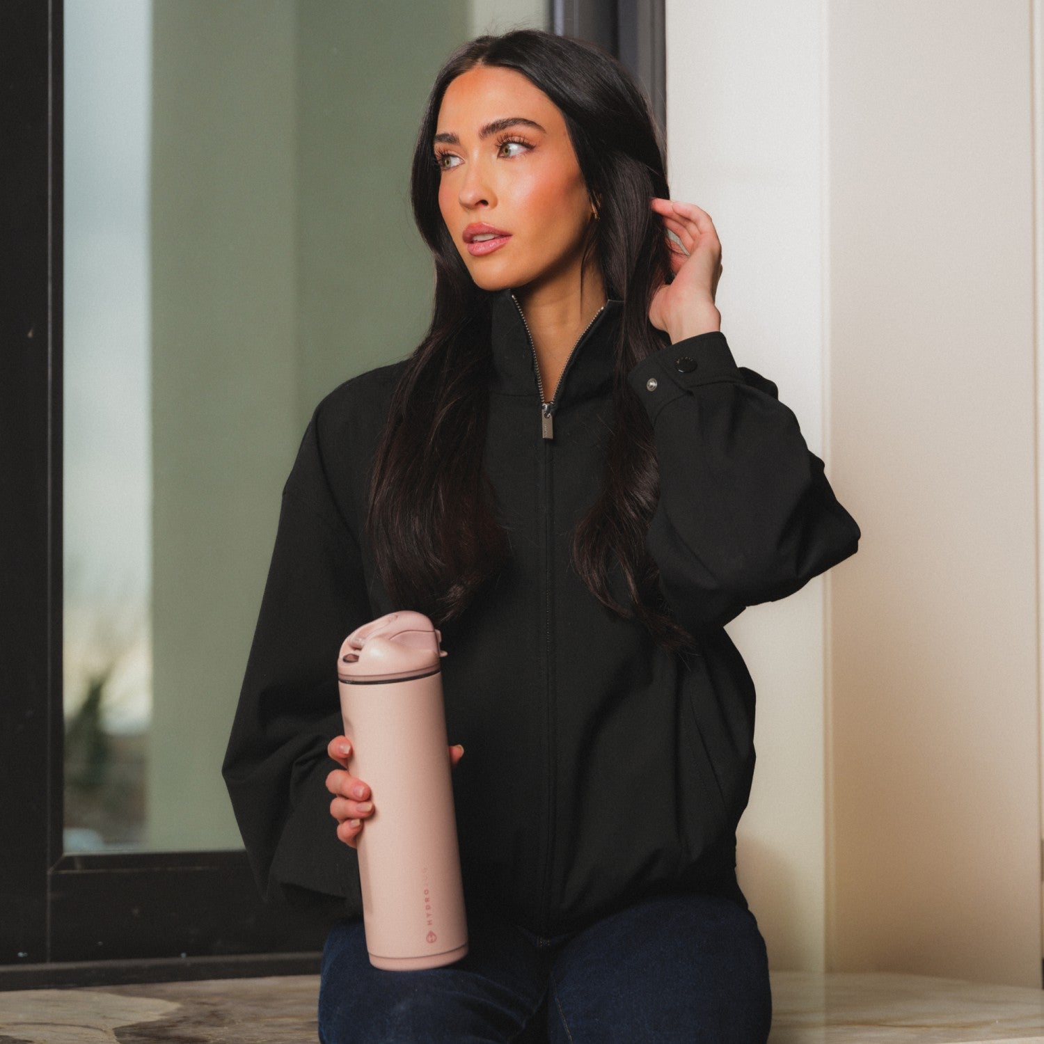 HydroJug | Ease2o 24oz - 2-in-1 Water Bottle with Soft Straw & Chug Spout – Dusty Rose