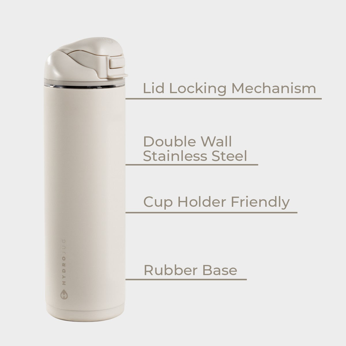 HydroJug | Ease2o 24oz - 2-in-1 Water Bottle with Soft Straw & Chug Spout – Linen