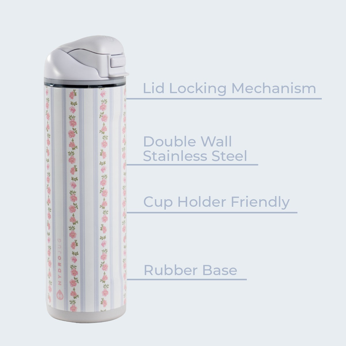 HydroJug | Ease2o 24oz - 2-in-1 Water Bottle with Soft Straw & Chug Spout – Primrose