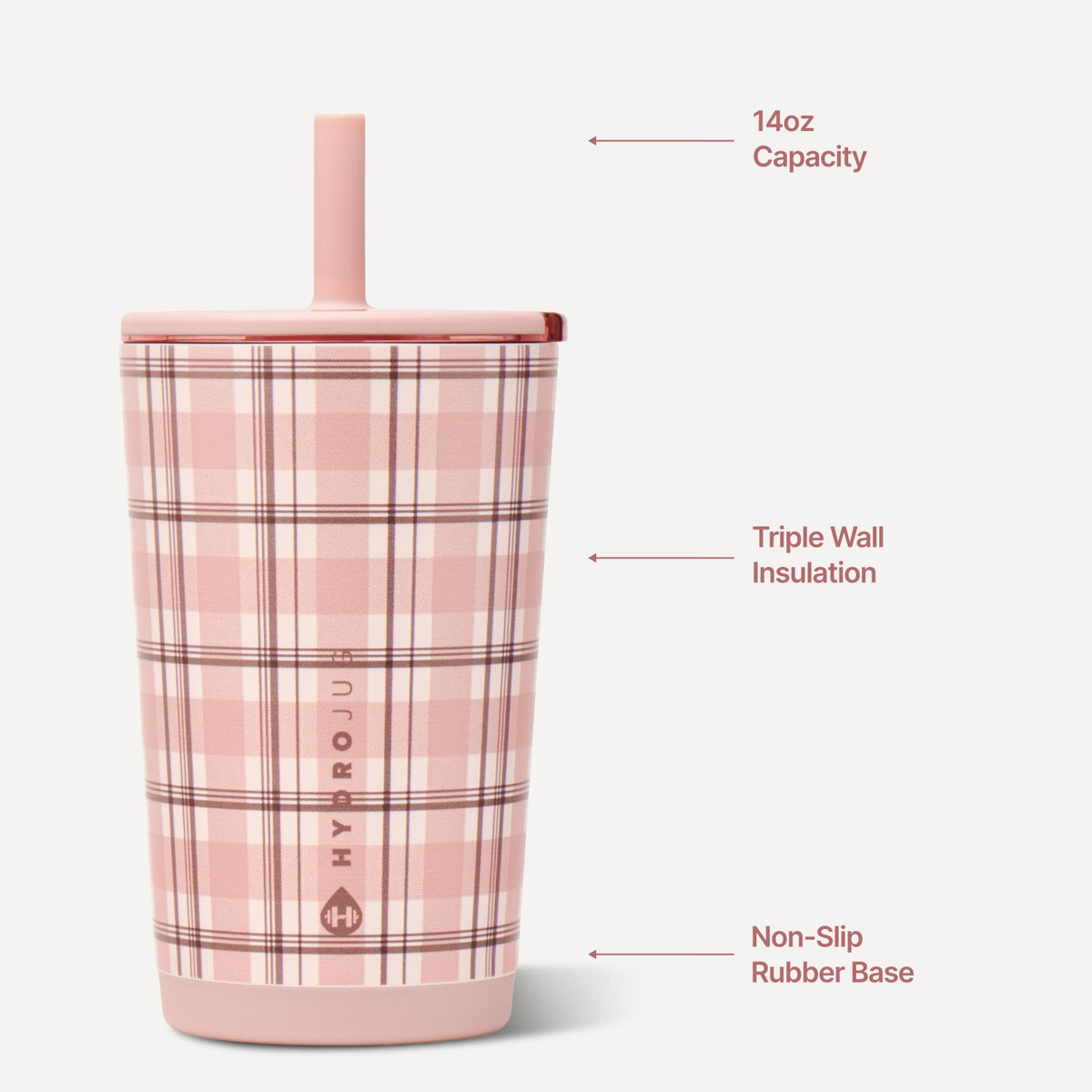 HydroJug | Everyday Tumbler 14oz - Pillow Talk Plaid