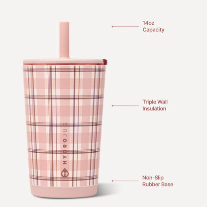 HydroJug | Everyday Tumbler 14oz - Pillow Talk Plaid
