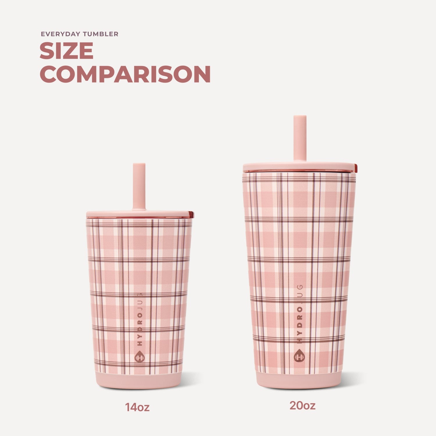 HydroJug | Everyday Tumbler 14oz - Pillow Talk Plaid