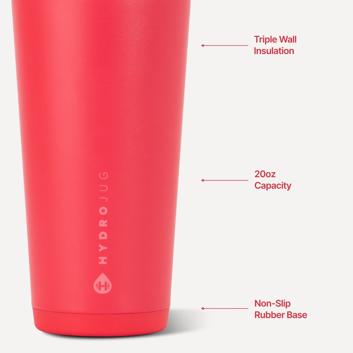 HydroJug | Everyday Tumbler 20oz - Ceramic-Lined Insulated Tumbler with Straw – Fruit Punch