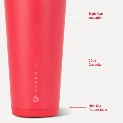 HydroJug | Everyday Tumbler 20oz - Ceramic-Lined Insulated Tumbler with Straw – Fruit Punch