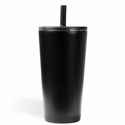 HydroJug | Everyday Tumbler 20oz - Ceramic-Lined Insulated Tumbler with Straw – Black