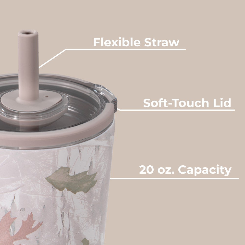 HydroJug | Everyday Tumbler 20oz - Ceramic-Lined Insulated Tumbler with Straw – Camo