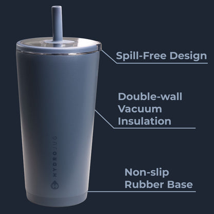 HydroJug | Everyday Tumbler 20oz - Ceramic-Lined Insulated Tumbler with Straw – Cascade
