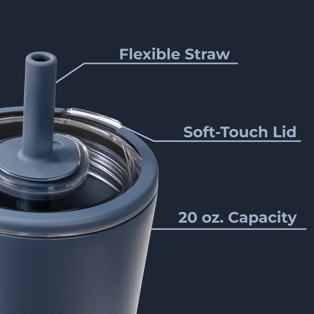 HydroJug | Everyday Tumbler 20oz - Ceramic-Lined Insulated Tumbler with Straw – Cascade