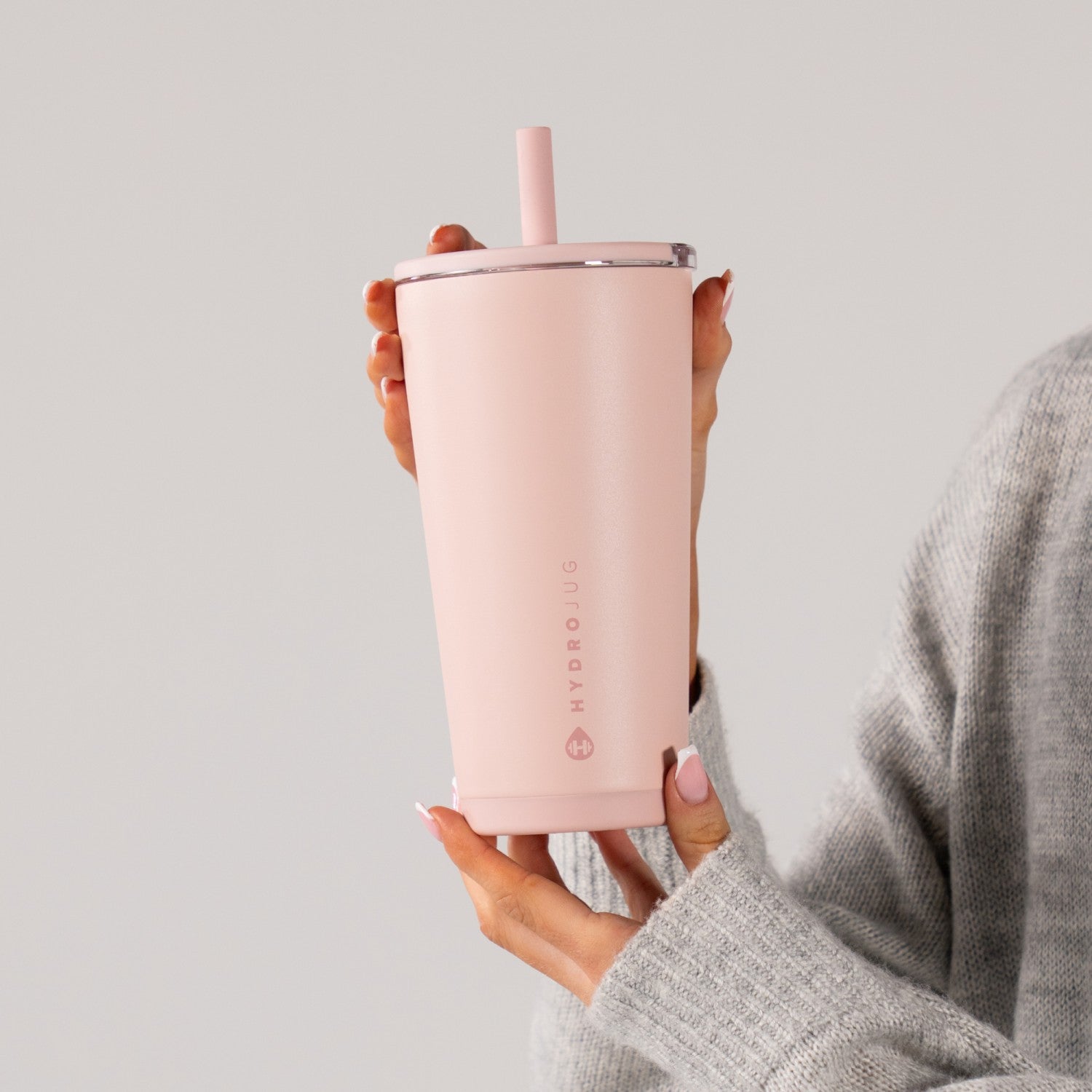 HydroJug | Everyday Tumbler 20oz - Ceramic-Lined Insulated Tumbler with Straw – Dusty Rose