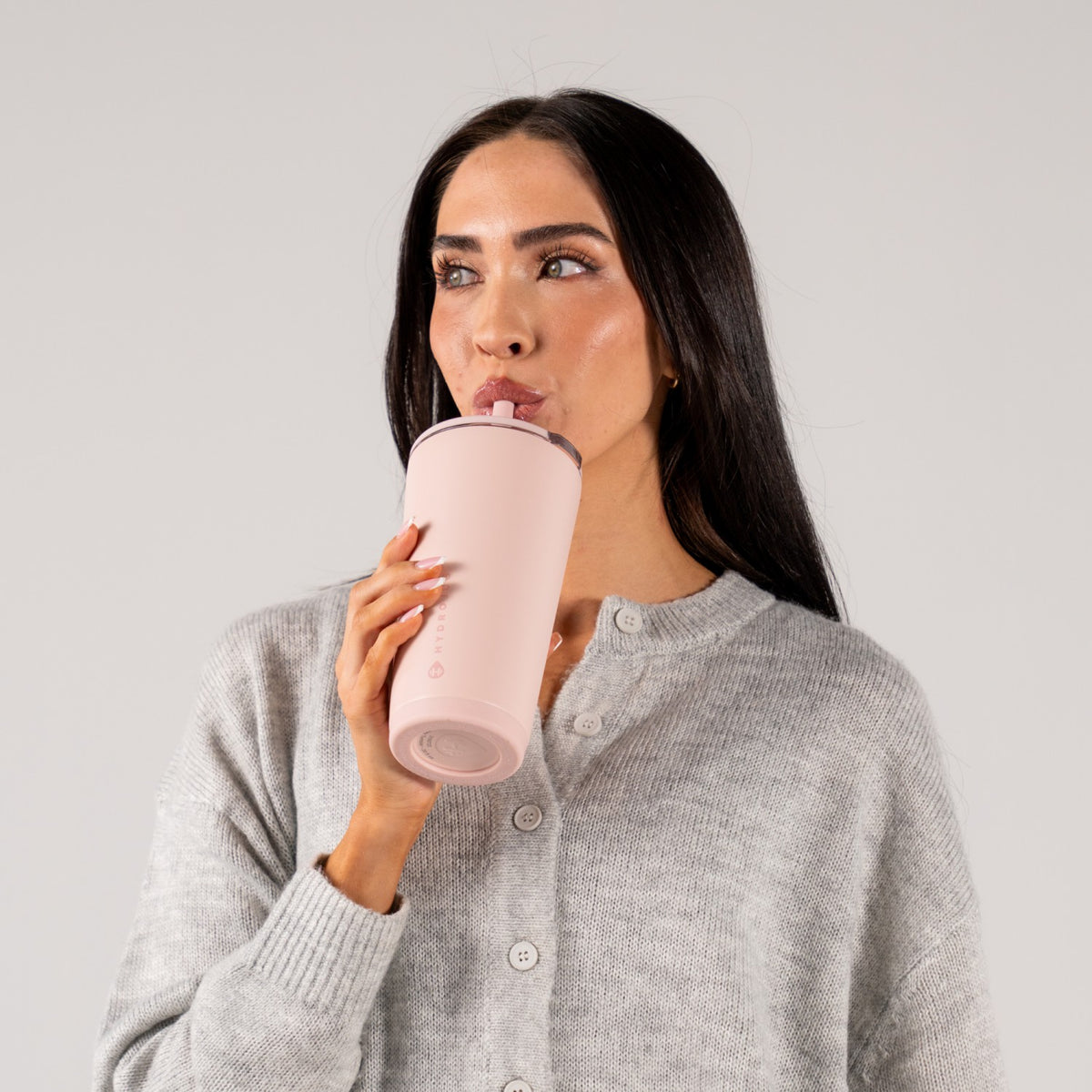 HydroJug | Everyday Tumbler 20oz - Ceramic-Lined Insulated Tumbler with Straw – Dusty Rose
