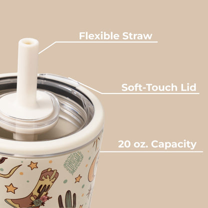 HydroJug | Everyday Tumbler 20oz - Ceramic-Lined Insulated Tumbler with Straw – Rodeo