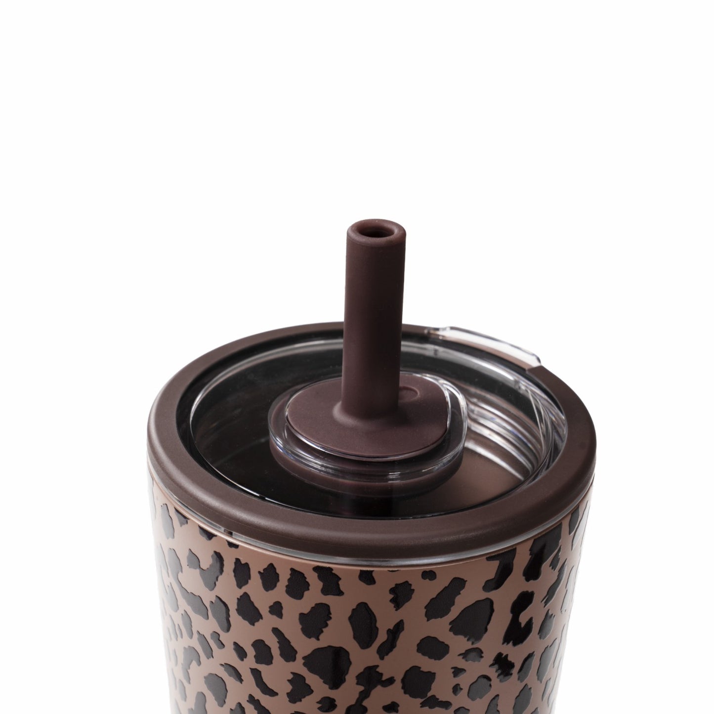 HydroJug | Everyday Tumbler 14oz - Ceramic-Lined Spill-Free Kids Tumbler – Brown Leopard