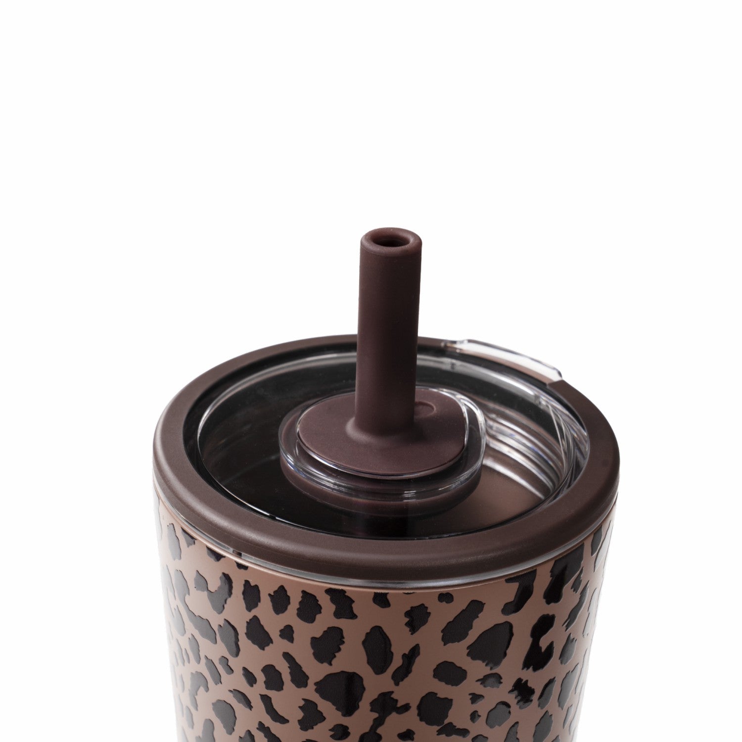HydroJug | Everyday Tumbler 14oz - Ceramic-Lined Spill-Free Kids Tumbler – Brown Leopard