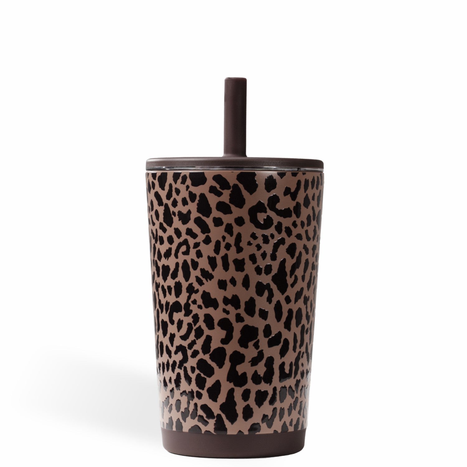 HydroJug | Everyday Tumbler 14oz - Ceramic-Lined Spill-Free Kids Tumbler – Brown Leopard
