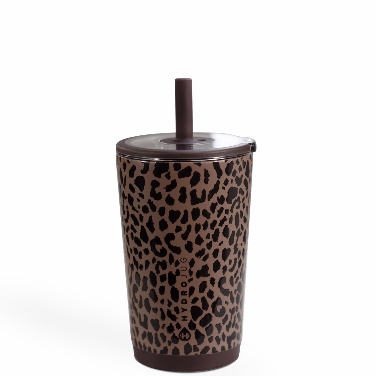 HydroJug | Everyday Tumbler 14oz - Ceramic-Lined Spill-Free Kids Tumbler – Brown Leopard