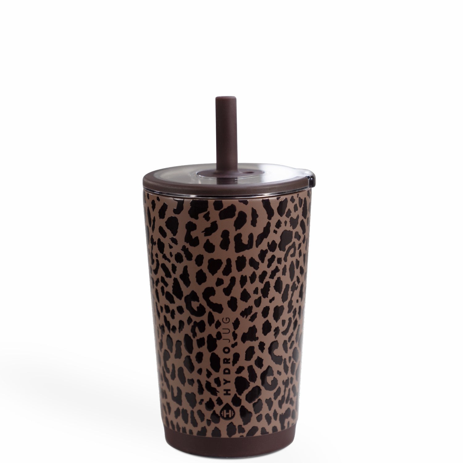 HydroJug | Everyday Tumbler 14oz - Ceramic-Lined Spill-Free Kids Tumbler – Brown Leopard