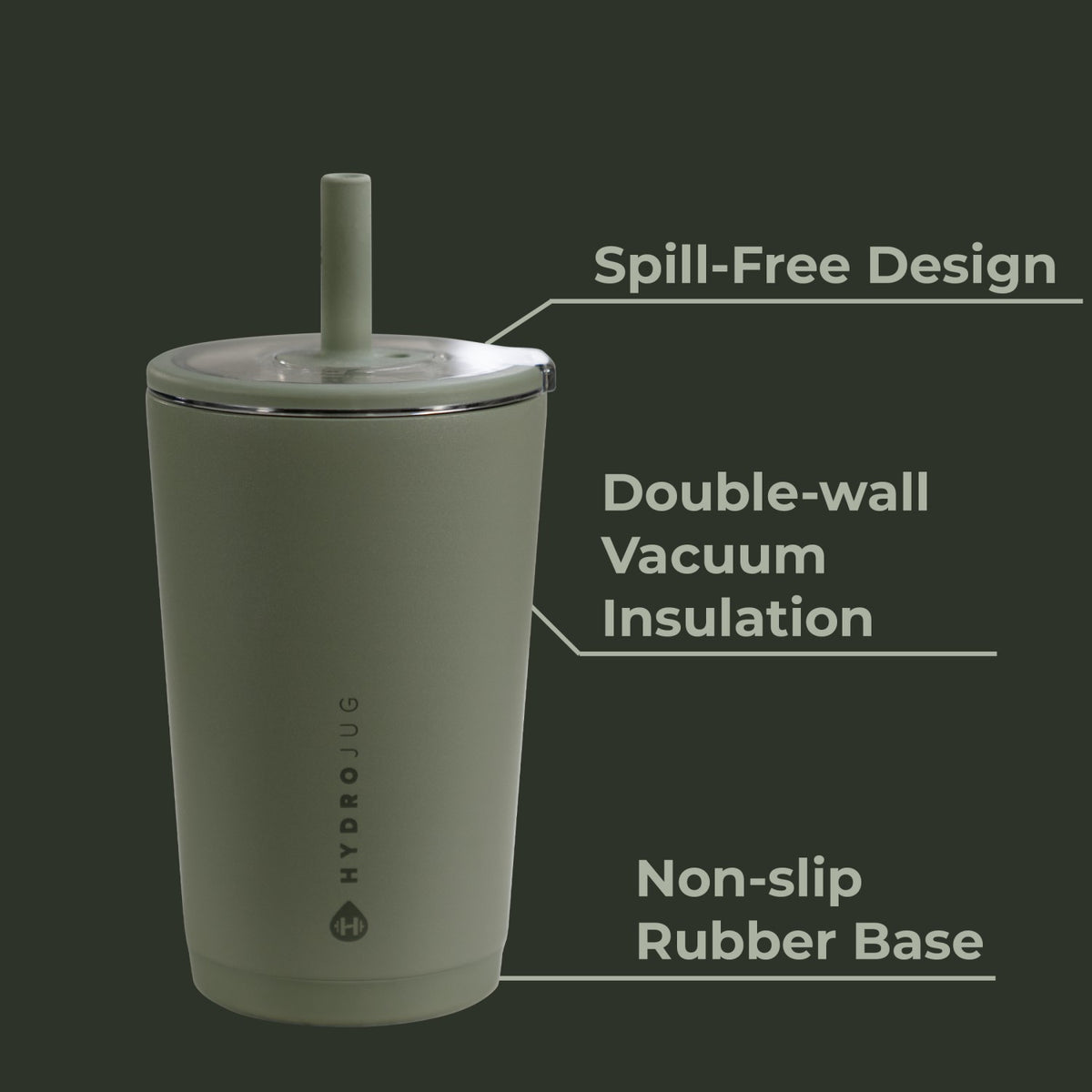 HydroJug | Everyday Tumbler 14oz - Ceramic-Lined Spill-Free Kids Tumbler – Courtyard