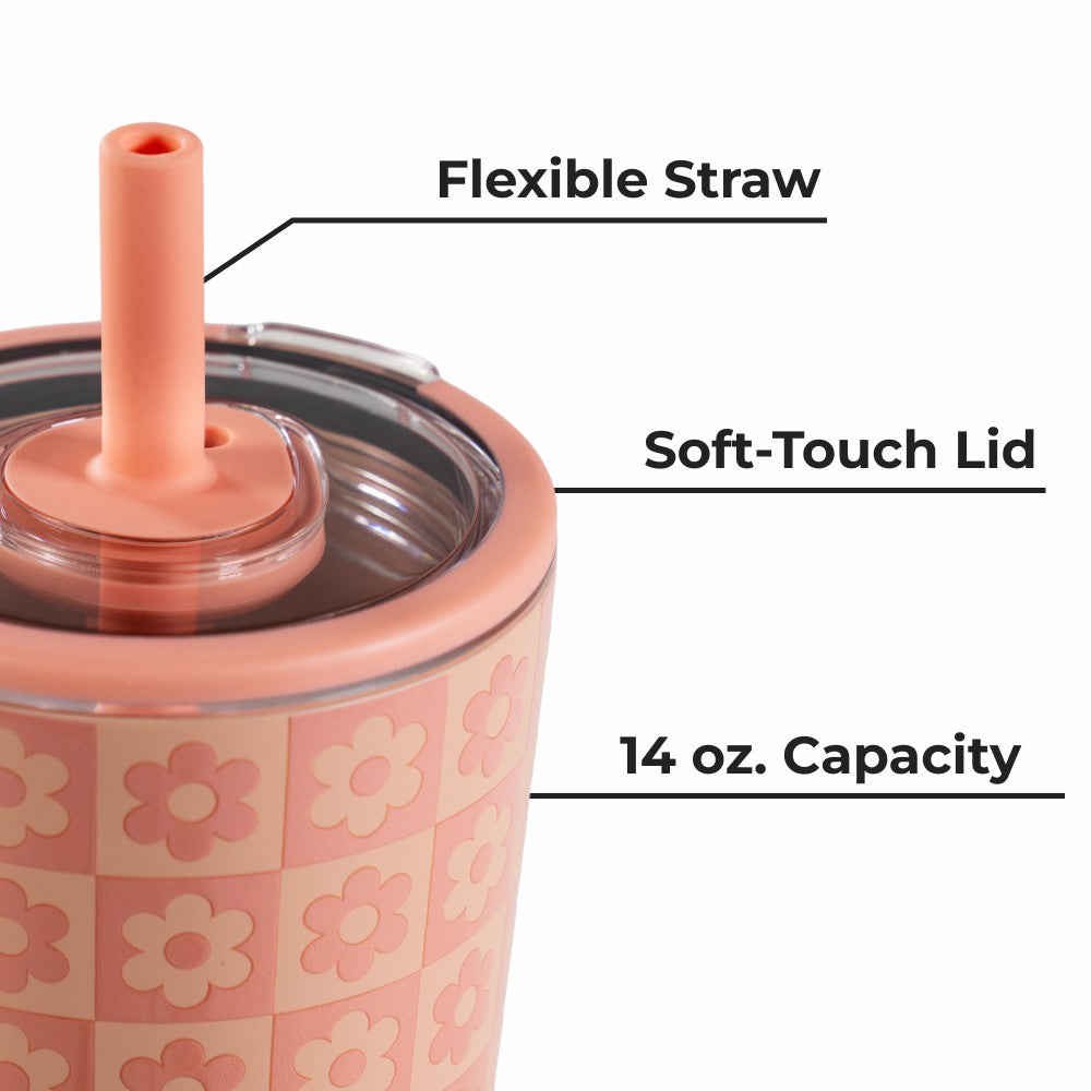HydroJug | Everyday Tumbler 14oz - Ceramic-Lined Spill-Free Kids Tumbler – Daisy Checkers