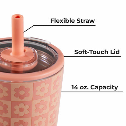 HydroJug | Everyday Tumbler 14oz - Ceramic-Lined Spill-Free Kids Tumbler – Daisy Checkers