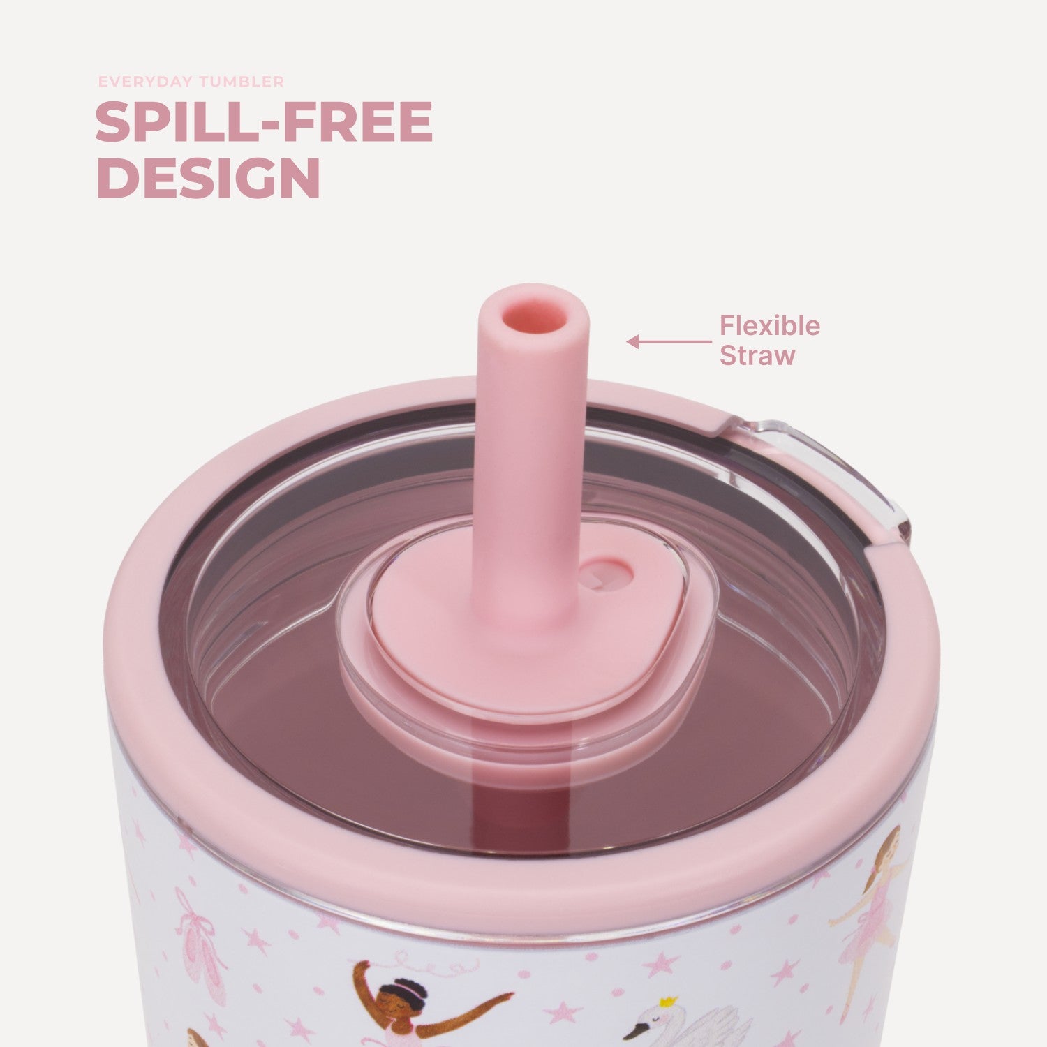 HydroJug | Everyday Tumbler 14oz - Ceramic-Lined Spill-Free Kids Tumbler – Ballerina