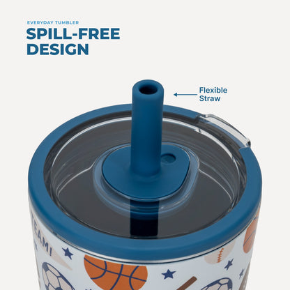 HydroJug | Everyday Tumbler 14oz - Ceramic-Lined Spill-Free Kids Tumbler – All-Stars